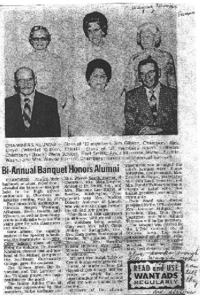 Chamber HS Reunion 1974